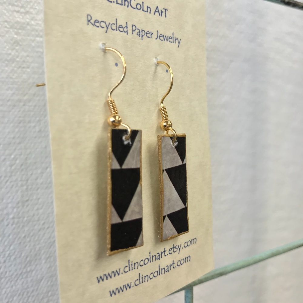 Recycled Paper Earrings ♻️